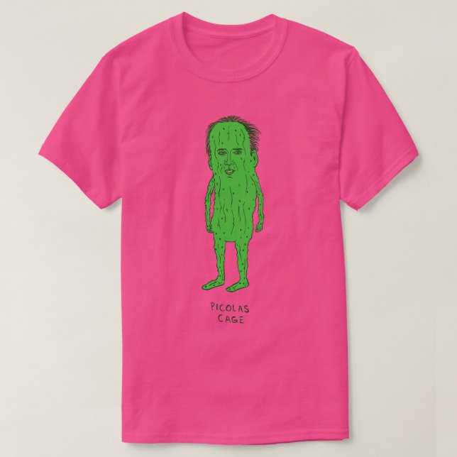 Picolas Cage Pin T-Shirt (Design Front)
