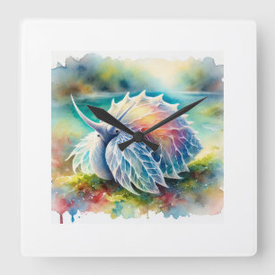 Picoroco in the Sea 130924AREF103 - Watercolor Square Wall Clock