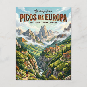 Picos de Europa National Park Spain Postcard