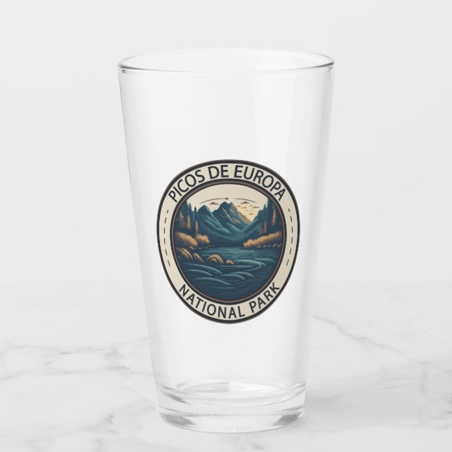 Picos de Europa National Park Spain Travel Art Glass (Front)