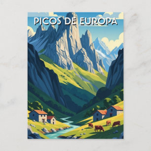 PIcos de Europa Spain Travel Postcard