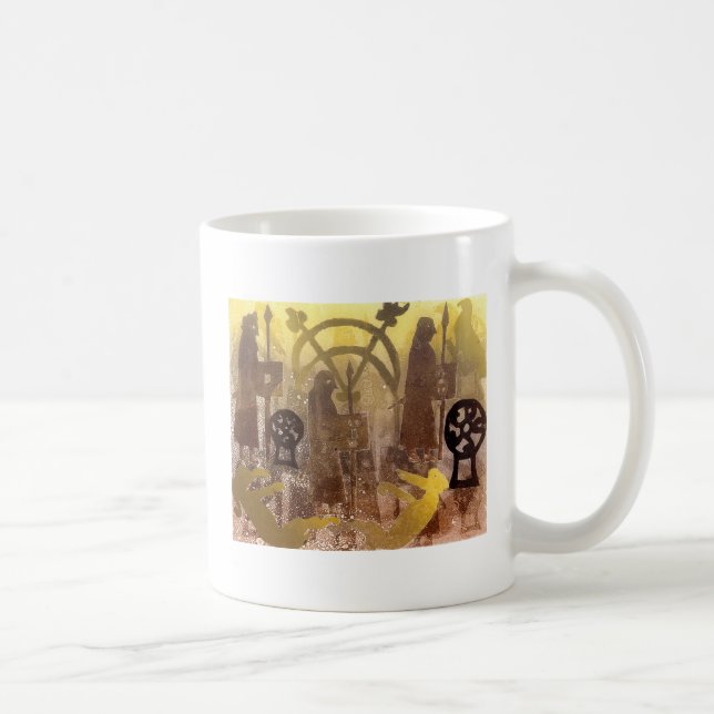 Pictish Birsay Stone Coffee Mug (Right)