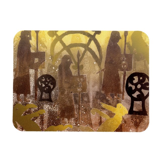 Pictish Birsay Stone Magnet (Horizontal)