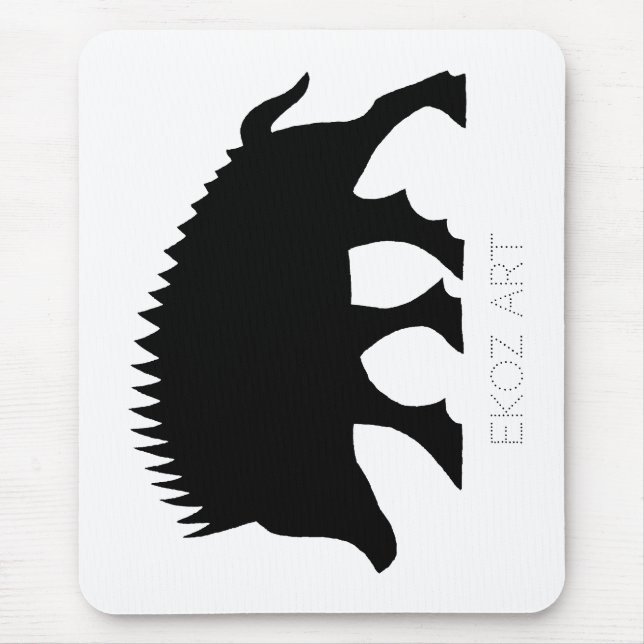 Pictish Boar Cutout Mouse Mat (Front)