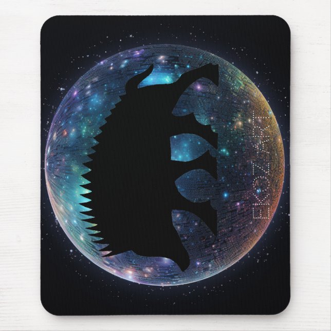 Pictish Boar Space Orb Mouse Mat (Front)