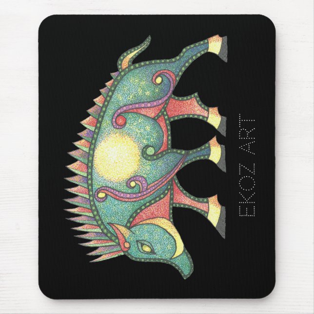 Pictish Boar Sun Mouse Mat (Front)