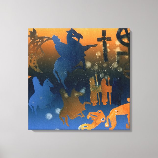 Pictish Ceremony Canvas Print (Front)