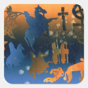 Pictish Ceremony Square Sticker