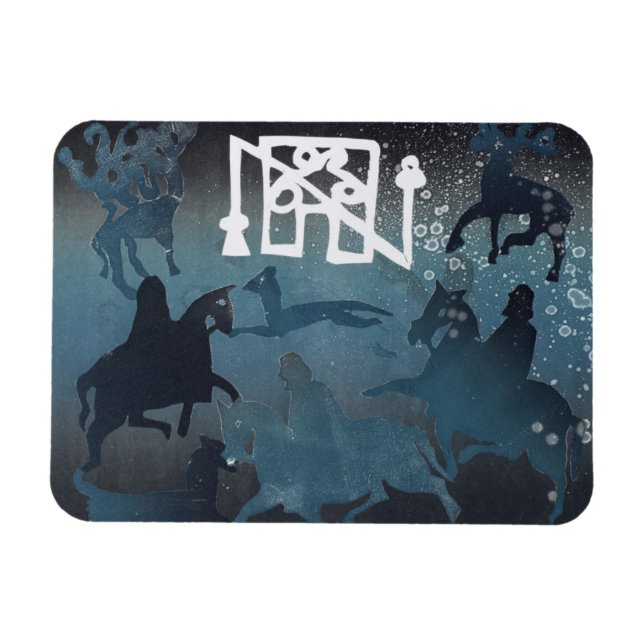 Pictish Hunting Scene I 1995 Magnet (Horizontal)