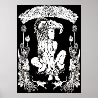 Pictish Preistess Poster