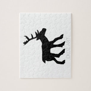 Pictish Stag Cutout Jigsaw Puzzle