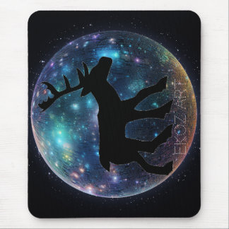 Pictish Stag Space Orb Mouse Mat