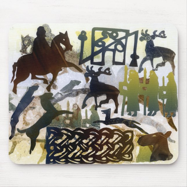 Pictish symbols and Lacing Mouse Mat (Front)