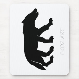 Pictish Wolf Cutout Mouse Mat