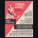 Pictogram Tennis Player, Tennis Lessons/Classes Flyer<br><div class="desc">Pictogram Tennis Player,  Tennis Lessons/Classes Advertising Flyers By The Business Card Store.</div>