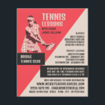 Pictogram Tennis Player, Tennis Lessons/Classes Flyer<br><div class="desc">Pictogram Tennis Player,  Tennis Lessons/Classes Advertising Flyers By The Business Card Store.</div>