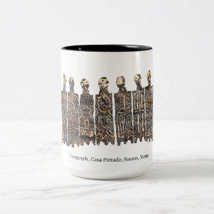 Pictograph, Casa Pintado, Sonora, MexicoMug Two-Tone Coffee Mug