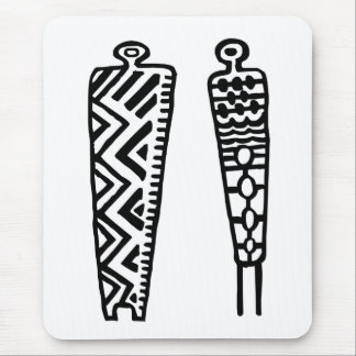 Pictograph Men-BW Mouse Mat