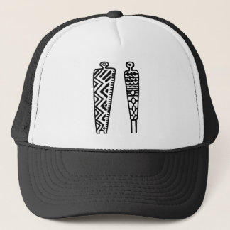 Pictograph Men-BW Trucker Hat