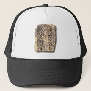 Pictograph men-stone trucker hat