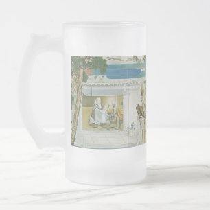Pictorial Life of Nichiren Shonin pt.22 Frosted Glass Beer Mug