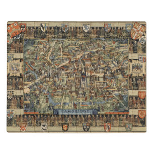 Pictorial Map of Cambridge, England Jigsaw Puzzle