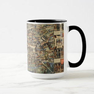 Pictorial Map of Cambridge, England Mug