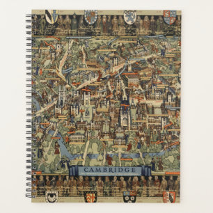 Pictorial Map of Cambridge, England Planner