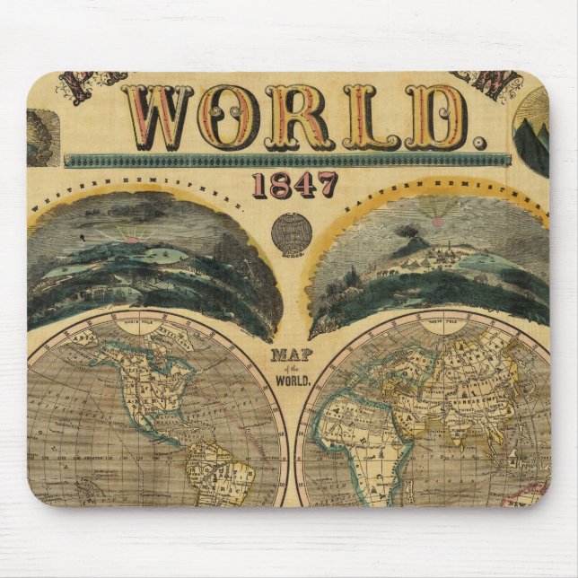 Pictorial View of the World Mouse Mat (Front)