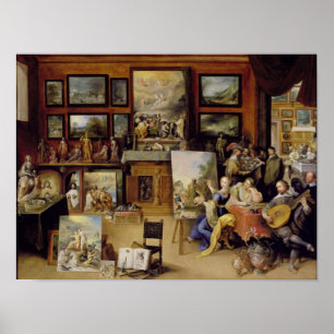 Pictura, Poesis and Musica in a Pronkkamer Poster