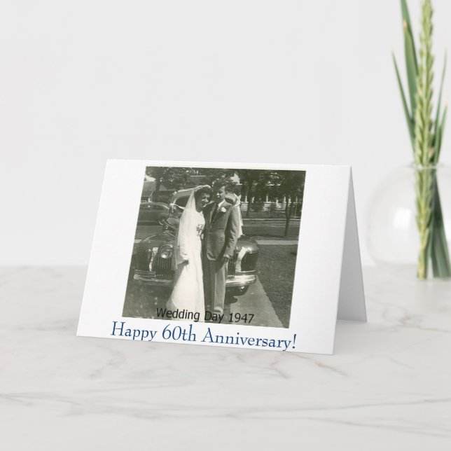Picture1, Happy 60th Anniversary! Card (Front)