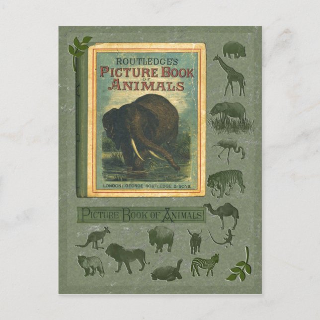 Picture Book of Animals Postcard (Front)