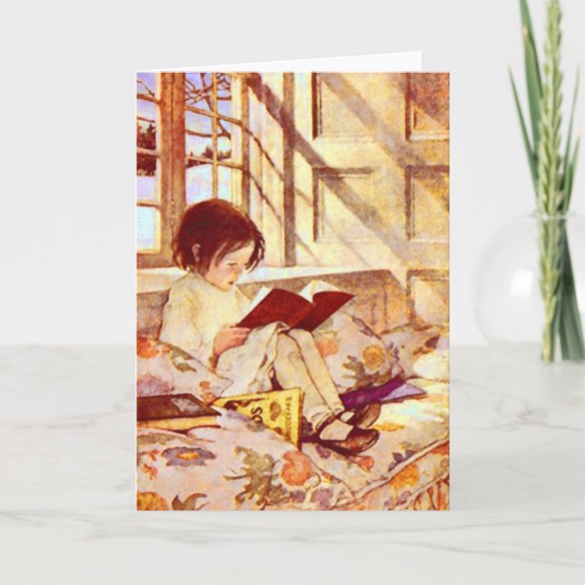 Picture Books in Winter Card (Front)