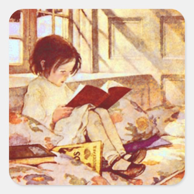 Picture Books in Winter Sticker (Front)