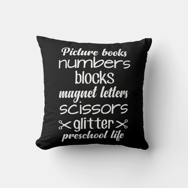Picture Books Numbers Blocks Magnet Letters Cushion (Front)
