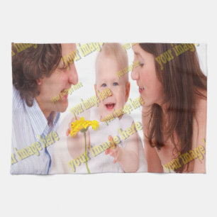 Picture Family Photo ✨ Lovely Custom  Tea Towel
