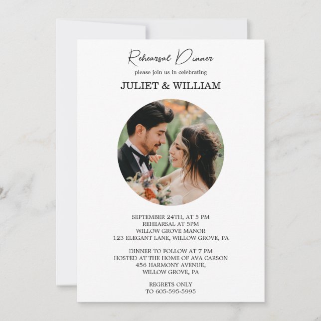 Picture Frames Photo Most Popular Rehearsal Dinner Invitation (Front)
