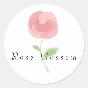 Picture of a rose flower round cushion coffee mug classic round sticker