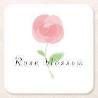 Picture of a rose flower round cushion coffee mug 