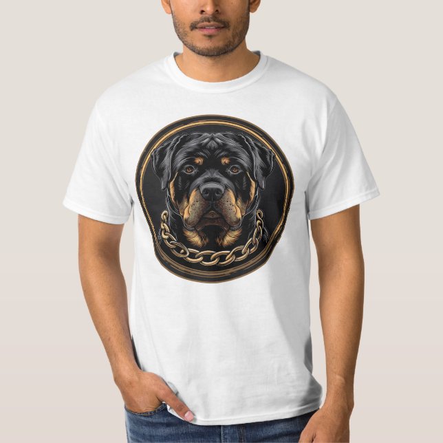 picture of a Rottweiler with a collar T-Shirt (Front)