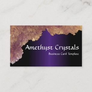 Picture of Amethyst Crystals Business Card
