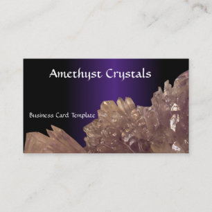 Picture of Amethyst Crystals Business Card