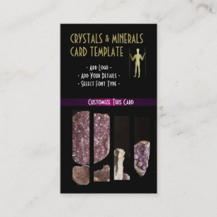 Picture of Amethyst & Gemstone Minerals Business Card