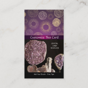 Picture of Amethyst & Healing Heart Crystals Business Card