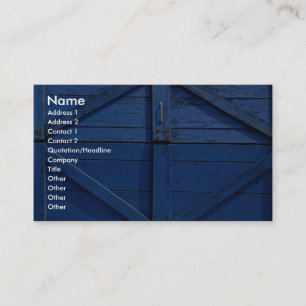 Picture of Blue wooden door Business Card
