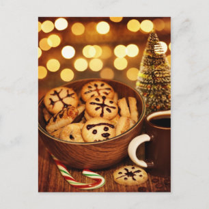 Picture of Christmas time gingerbread Holiday Postcard