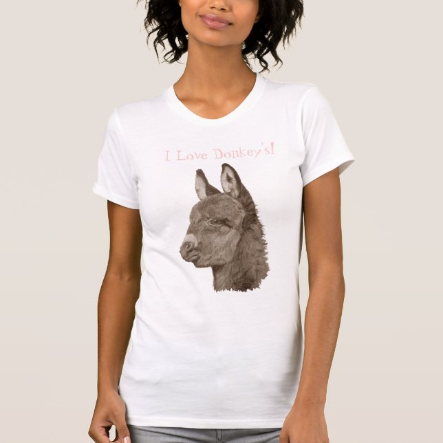 picture of cute donkey T-Shirt (Front)