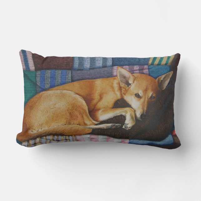 picture of cute labrador retriever dog  lumbar cushion (Front)