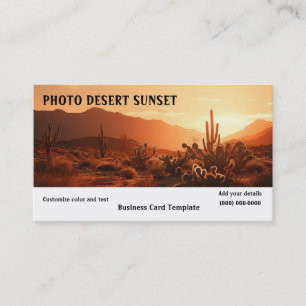 Picture of Desert Sunset Business Card