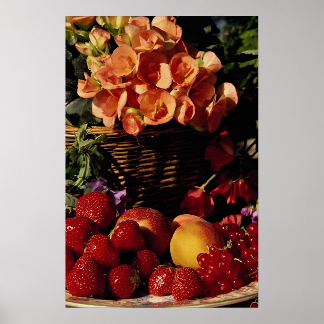 Picture of Fruit and flowers Poster (Front)